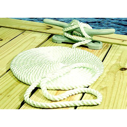 Seachoice 42581 3-Strand Twisted Nylon Dock Line, 1/2